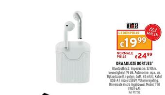 Trafic Draadloze Oortjes aanbieding