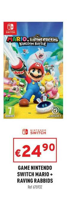 Trafic Game Nintendo Switch Mario + Raving Rabbids aanbieding