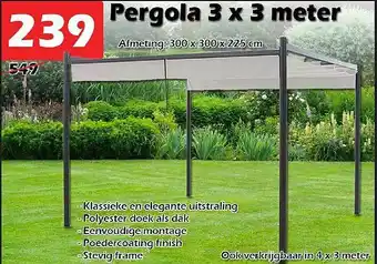 Pergola 3x3 Meter