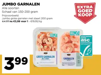 Jumbo Grote garnalen met staart 200 gram aanbieding