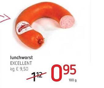 Spar Colruyt Lunchworst excellent aanbieding