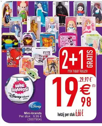 Cora Disney mini-brands aanbieding