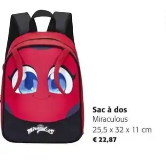 Sac A Dos Miraculous 25.5 x 32 x 11 cm