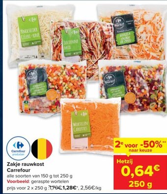 Carrefour Zakje Rauwkost Carrefour aanbieding