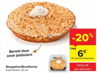 Carrefour Nougatine/Bresilienne aanbieding