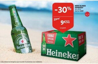 Auchan Biere blonde heineken aanbieding