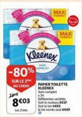 Papier toilette kleenex