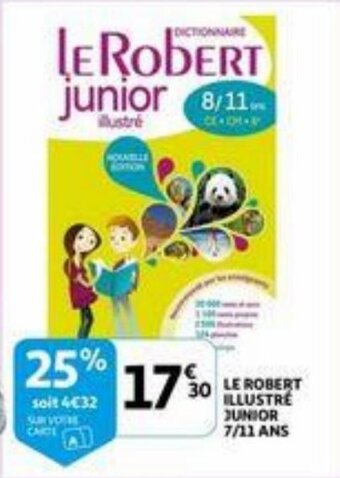 Auchan Le robert illustre junior 7/11 ans aanbieding