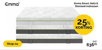 Beter Bed Emma smart, helix & diamond matrassen aanbieding