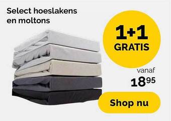 Beter Bed Hoeslakens en moltons aanbieding