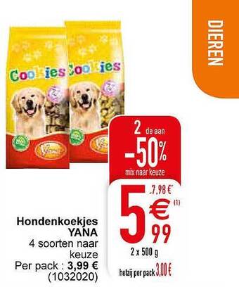 Cora Hondenkoekjes yana aanbieding