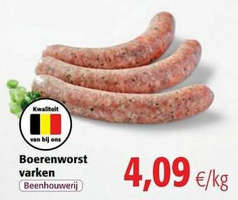 Colruyt Boerenworst varken aanbieding
