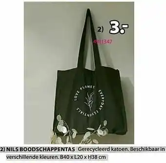 Nils boodschappentas