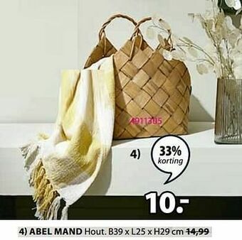 Jysk Abel mand aanbieding