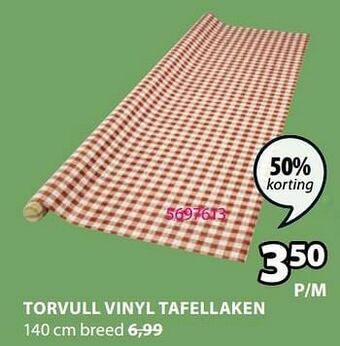 Jysk Torvull vinyl tafellaken aanbieding