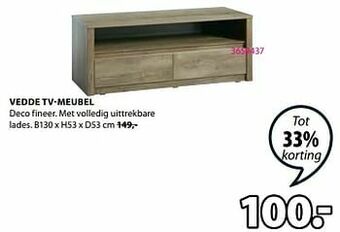 Jysk Vedde tv-meubel aanbieding