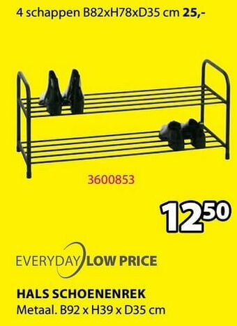 Jysk Hals schoenenrek aanbieding