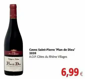 Caves saint-pierre plan de dieu 2020 a.o.p. côtes du rhône villages