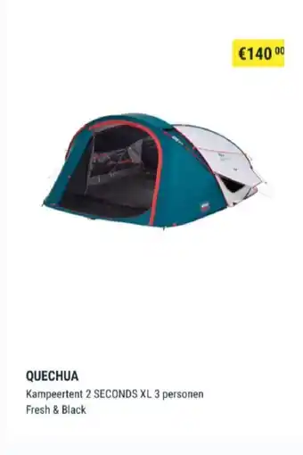 Decathlon Quechua Fresh & Black Kampeertent 2 Seconds XL 3 personen aanbieding