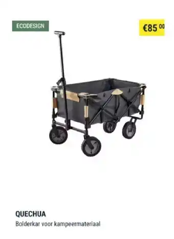 Ecodesign Quechua Bolderkar voor kampeermateriaal