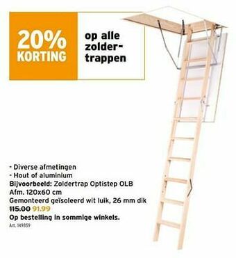 GAMMA Zoldertrap optistep olb aanbieding