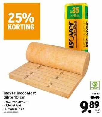 GAMMA Isover isoconfort aanbieding