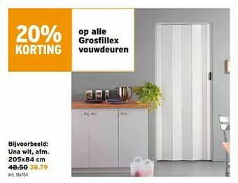 GAMMA Grosfillex vouwdeuren una wit aanbieding