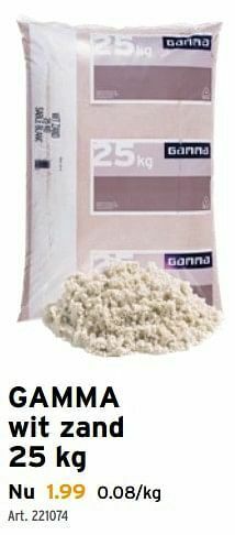 GAMMA Gamma wit zand aanbieding