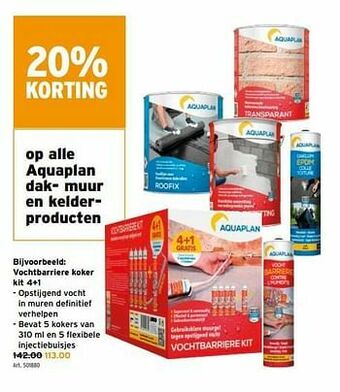 GAMMA Vochtbarriere koker kit 4+1 aanbieding