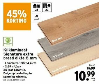 GAMMA Kliklaminaat signature extra breed aanbieding