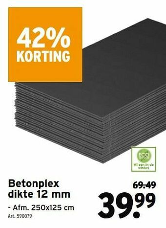 GAMMA Betonplex aanbieding