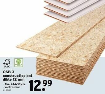GAMMA Osb 3 constructieplaat aanbieding