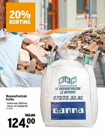 GAMMA Bouwafvalzak bulky aanbieding