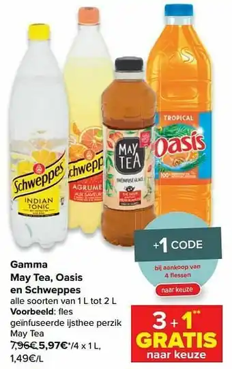 Fles geïnfuseerde ijsthee perzik may tea