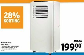 GAMMA Mobiele airco bari 3-in-1 aanbieding