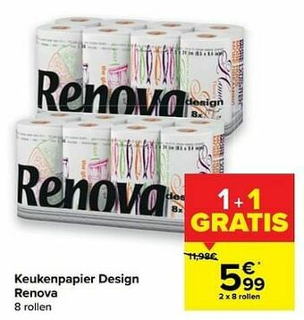 Carrefour Keukenpapier design renova aanbieding