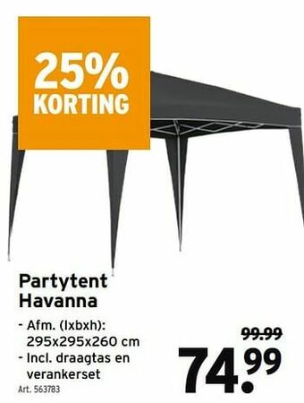 GAMMA Partytent havanna aanbieding