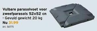 GAMMA Vulbare parasolvoet voor zweefparasols aanbieding