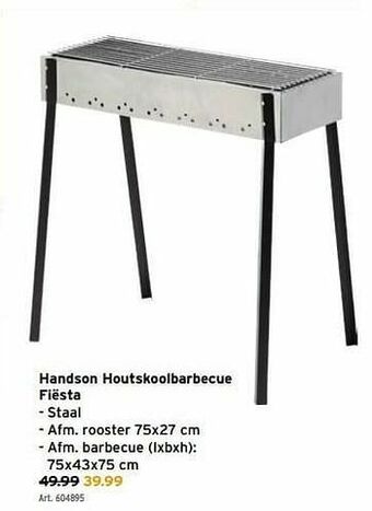 Handson houtskoolbarbecue fiësta