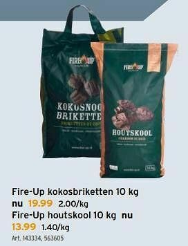 GAMMA Fire-up kokosbriketten aanbieding