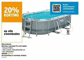 GAMMA Bestway zwembad pro met ladder aanbieding