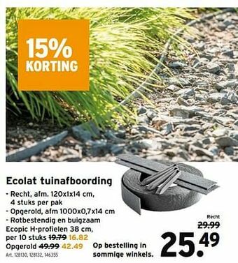 GAMMA Ecolat tuinafboording aanbieding