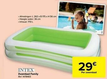 Carrefour Zwembad family aanbieding