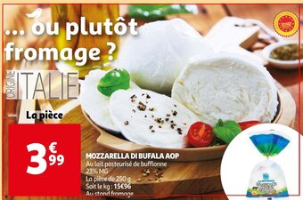 Auchan Mozzarella Di Bufala AOP aanbieding