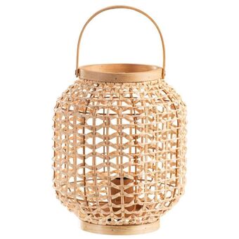 Leen Bakker Tafellamp jafar - naturelkleur - 38x24 cm aanbieding