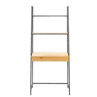 Leen Bakker Bureau jaxx - naturelkleur/zwart - 174,5x77x36 cm aanbieding