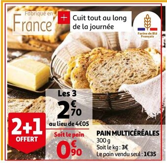 Auchan Pain Multicéréales 300g aanbieding
