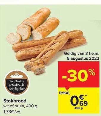 Carrefour Stokbrood aanbieding