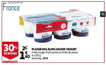 Auchan Plaisir Des Alpes Savoie Yaourt aanbieding