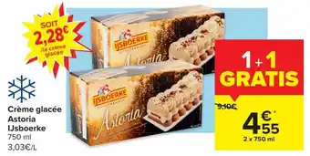 Carrefour Creme glacee Astoria IJsboerke 750ml aanbieding